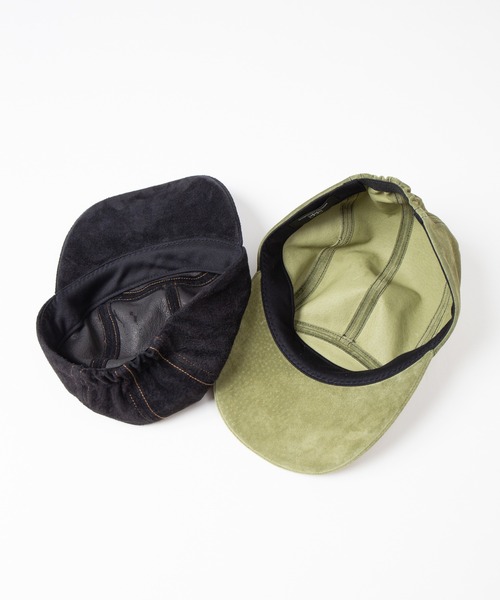 INDIETRO ASSOCIATION キャップ 帽子 Leather Jet Cap / レザー