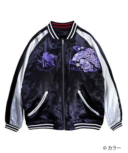 スカジャン EVANGELION×錦 / ヱヴァンゲリヲン×ニシキ　和華流水綾波リバーシブルスカジャン(M2) メンズ レディースの画像