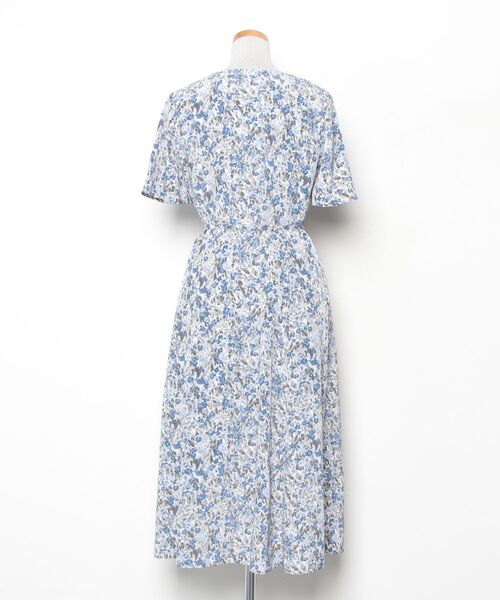 「NATURAL BEAUTY BASIC」 半袖ワンピース M ブルー レディース_画像2
