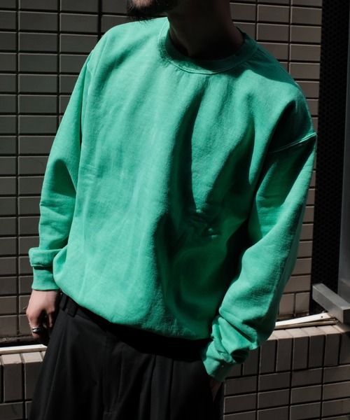 「TOWNCRAFT」 スウェットカットソー LARGE パープル メンズ_画像7