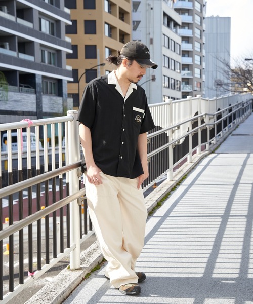 NO NEED（ノーニード） シャツ 半袖 チェリーボーリングシャツ メンズ