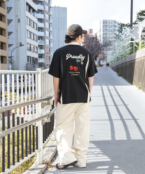 NO NEED（ノーニード） シャツ チェリーボーリングシャツ メンズ