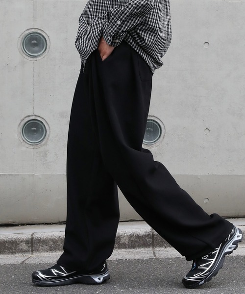 MEER./スウェットパンツ NAKER スウェットパンツ ジャージ サイドタックワイドスウェットパンツ