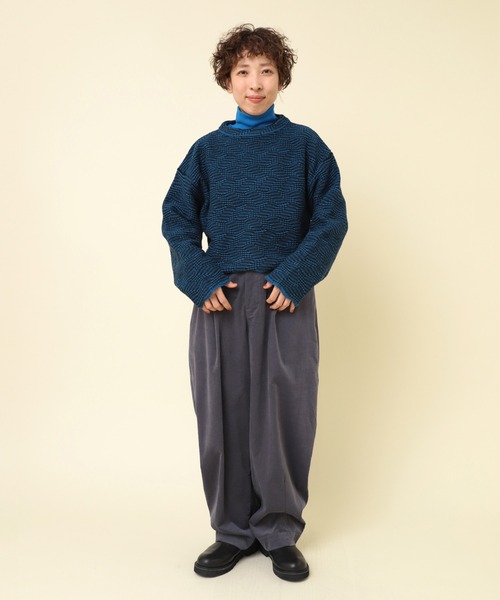 「RNA-N」 イージーパンツ MEDIUM ライトブルーグレー レディース_画像4