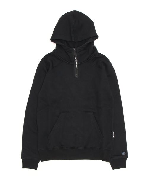 G-STAR RAW 「G-STAR」 プルオーバーパーカー - ダークブラック メンズ
