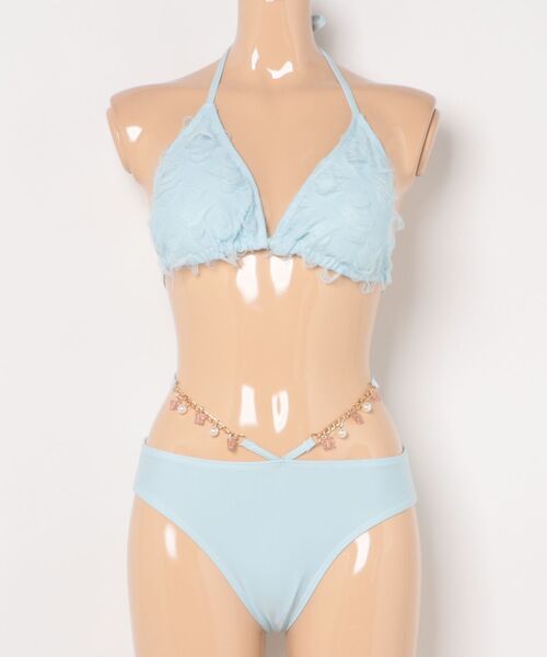 salinas ビキニ　3点セット Lace Ladies（レースレディース） 水着 「3点セット」パレオ付き 立体