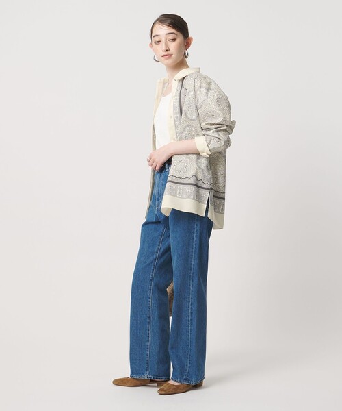 2021ss ユナイテッドアローズ　スカーフプリントブラウス size36 UNITED ARROWS（ユナイテッドアローズ） ブラウス シャツ スカーフ