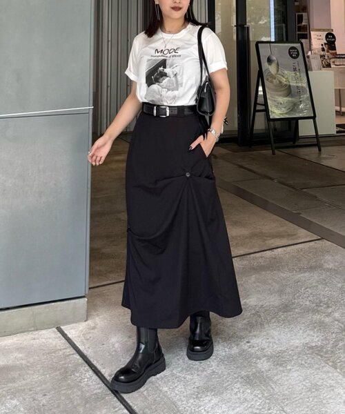 「Lui's」 スカート 36 グレー レディース_画像3