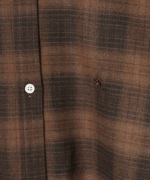 「Heather」 長袖シャツ FREE ネイビー レディース_画像9