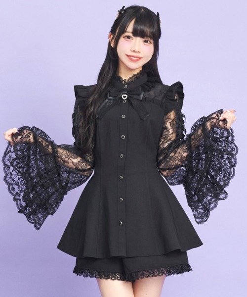 「Secret Honey」 セットアップ MEDIUM ブラック レディース_画像9
