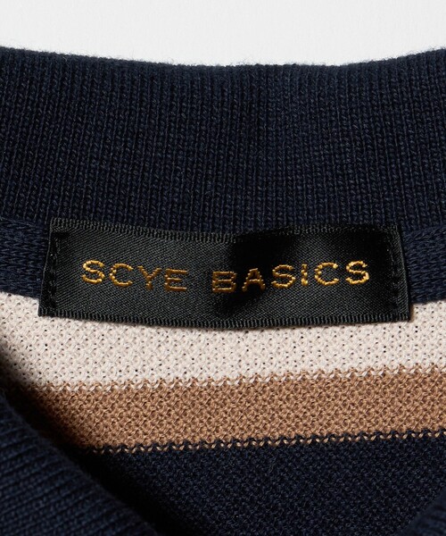 Scye（サイ） ワンピース 半袖 「別注」「Scye 」ボーダー ポロ