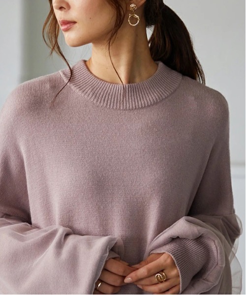「and it_」 長袖ワンピース M-L ピンクベージュ レディース_画像5