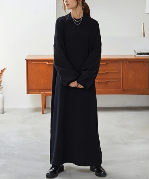 「and it_」 長袖ワンピース M-L ピンクベージュ レディース_画像7