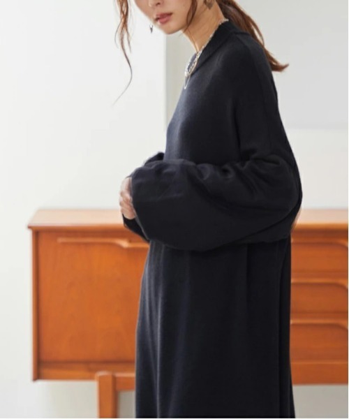 「and it_」 長袖ワンピース M-L ピンクベージュ レディース_画像8