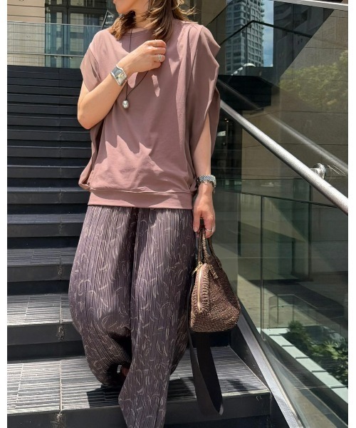 ikka（イッカ） ワイドパンツ パンツ さらっとプリーツワイドパンツ