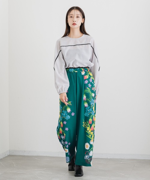 「KATHARINE ROSS」 長袖ブラウス MEDIUM ブラック レディース_画像4