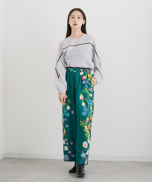 「KATHARINE ROSS」 長袖ブラウス MEDIUM ブラック レディース_画像5