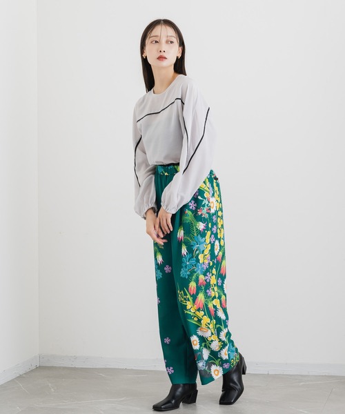 「KATHARINE ROSS」 長袖ブラウス MEDIUM ブラック レディース_画像6