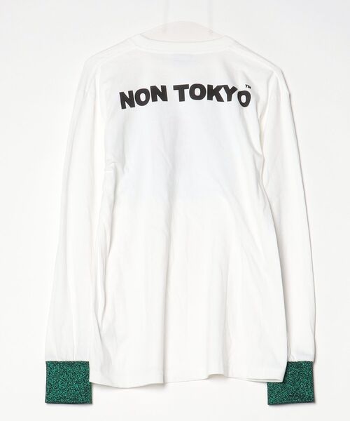 「NON TOKYO」 長袖カットソー FREE ホワイト レディース_画像2