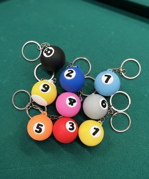 Port（ポート） キーホルダー ビリヤード 9ボール キーホルダー