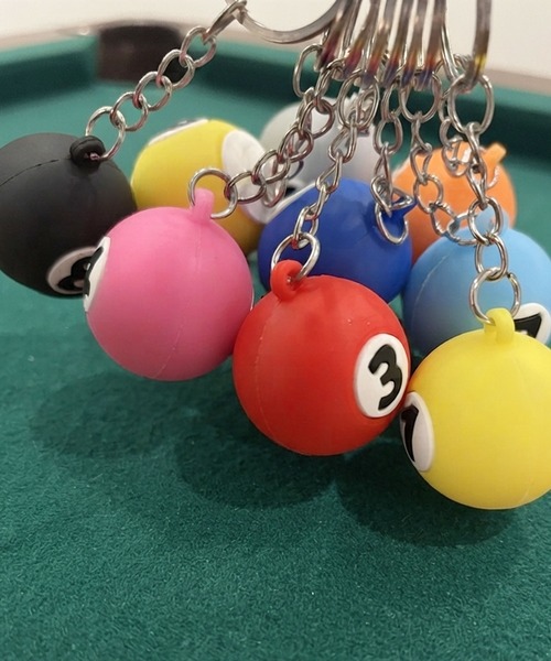 Port（ポート） キーホルダー ビリヤード 9ボール キーホルダー