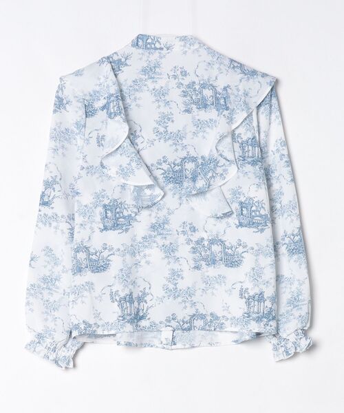 「tocco closet」 長袖ブラウス M ブルー レディース_画像2
