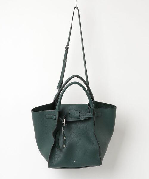 Celine セリーヌ　2way バッグ　ハンドバッグ　ボール金具　グリーン CELINE（セリーヌ） 2WAYバッグ - グリーン レディース : ZOZOTOWN