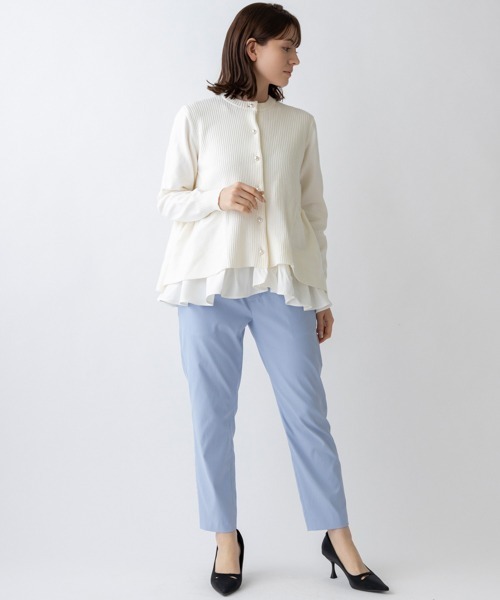 「Sono」 ニットカーディガン 1 ブルー レディース_画像4