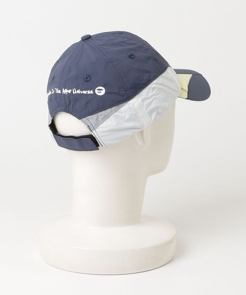 A BATHING APE ロゴキャップ ホワイト/ネイビー AAPE BY A BATHING APE（エーエイプバイアベイシングエイプ） キャップ