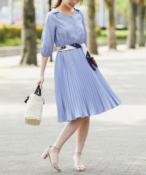 ワンピース Paypayモール店 通販 Paypayモール シャツワンピース スカーフベルト付シャツワンピース Zozotown Sale Rslfreight Com