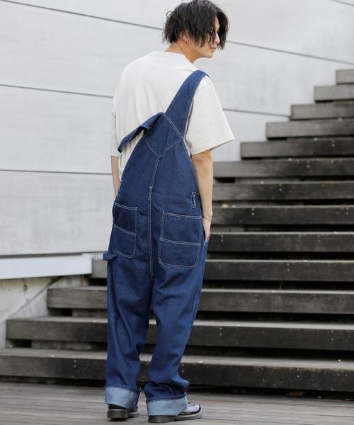 ビズビム VISVIM ショート丈サロペット ネイビー ビズビム VISVIM ショート丈サロペット ネイビー