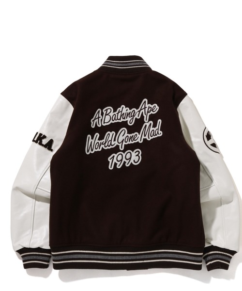 ジャケット スタジャン A BATHING APE VARSITY JACKET M02