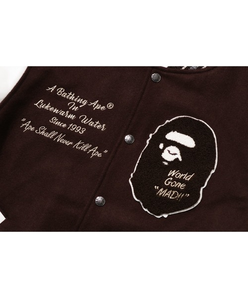 ジャケット スタジャン A BATHING APE VARSITY JACKET M08