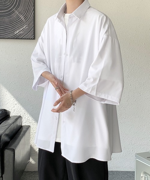 シャツ 「FVLMEN」side button halfsleeve shirt/サイドボタン