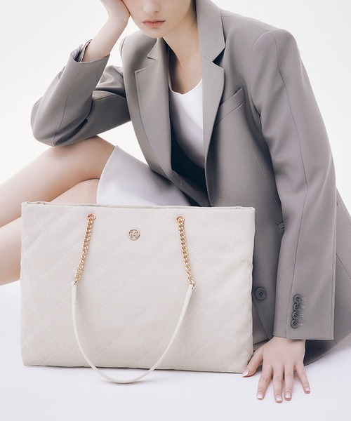トートバッグ (オンライン専用) ラルゴバッグ(Largo Bag) ダイヤ キルティング XL ホーボーバッグ レディースの画像