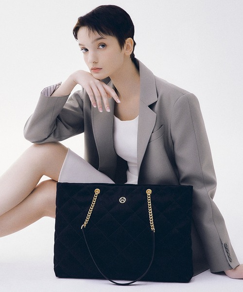 トートバッグ (オンライン専用) ラルゴバッグ(Largo Bag) ダイヤ キルティング XL ホーボーバッグ レディースの画像
