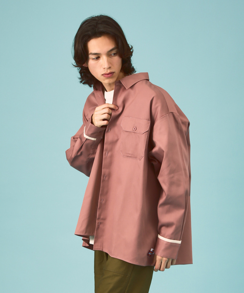 ABAHOUSE シャツ 「Dickies/ディッキーズ 」オーバーサイズ 無地