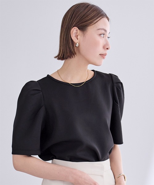 ur's（ユアーズ） tシャツ 半袖 ボンディングタックスリーブトップス
