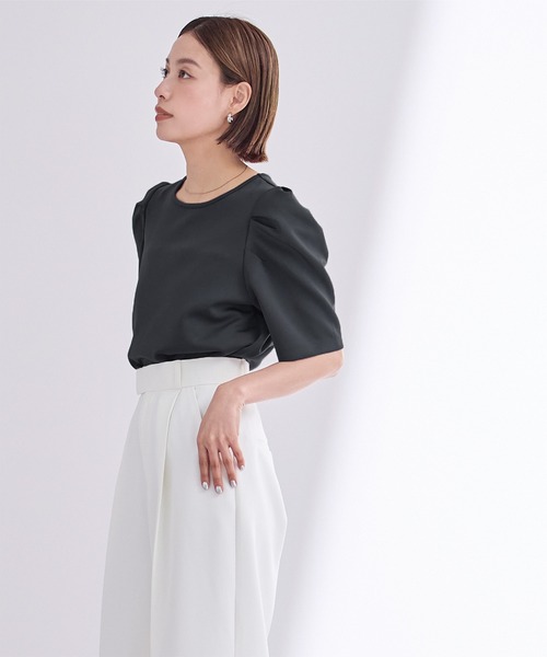 ur's（ユアーズ） tシャツ 半袖 ボンディングタックスリーブトップス