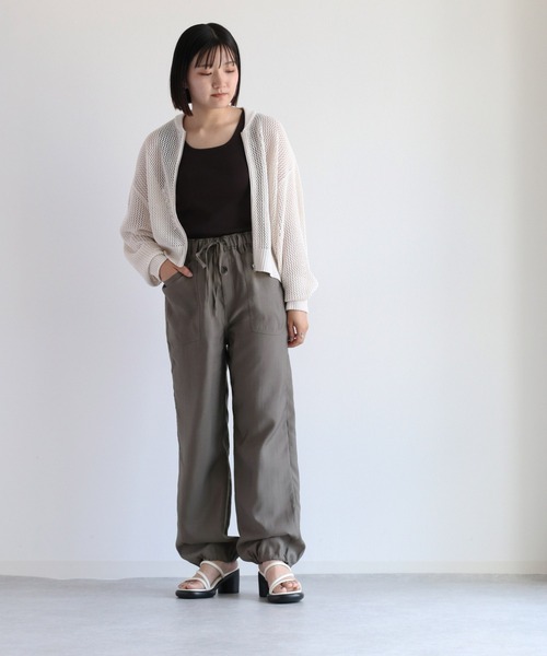 cepo（セポ） カーディガン メッシュジップカーディガン レディース