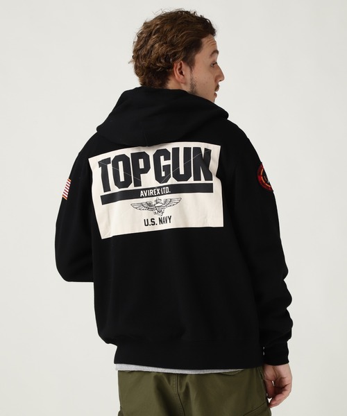 AVIREX（アヴィレックス） パーカー LONG SLEEVE ZIP PARKA DUST