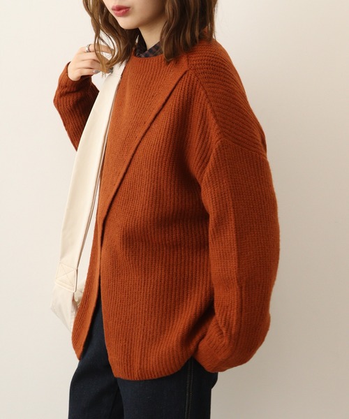 ニット セーター atONE 2Wayクロスアシメセーター レディース atONE ニット セーター 2Wayクロスアシメセーター レディース