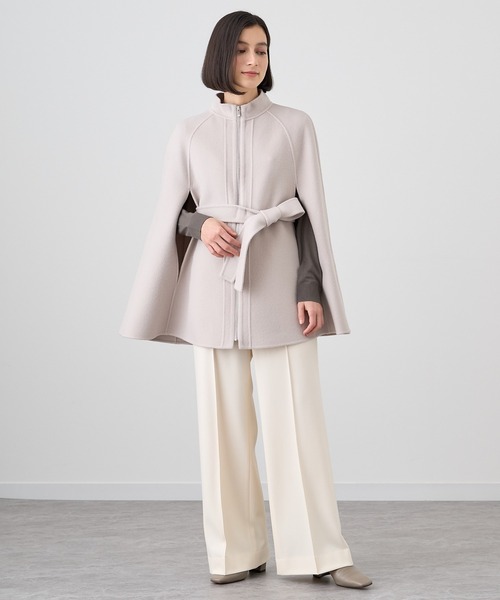 ANAYI パンツ 裏起毛ピンタックワイドパンツ レディース : ZOZOTOWN 