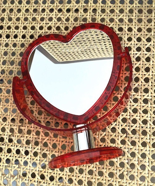 TONE SELECT GOODS 鏡 「urge select」ハート クリア 卓上ミラー