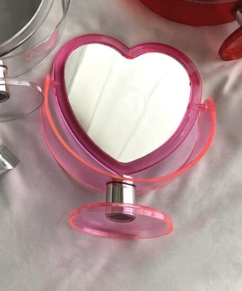 TONE SELECT GOODS 鏡 「urge select」ハート クリア 卓上ミラー