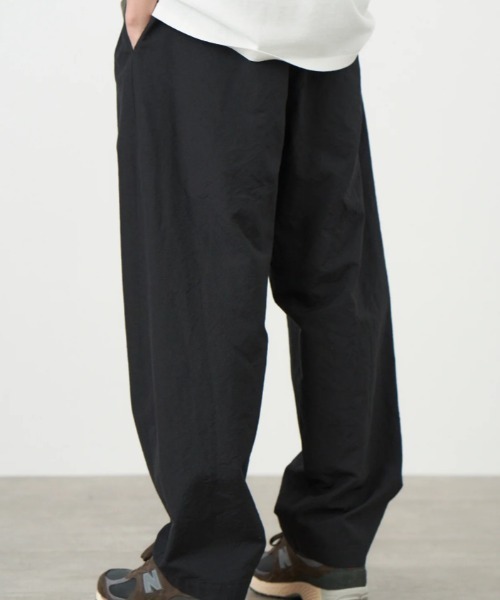 N*E様 ATON ブラック　スラックス　02 ATON スラックス (エイトン)HIGH TWIST WOOL | WIDE PANTS