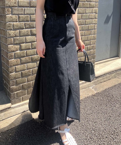 ★ねね　Audrey and John Wadサイドプリーツデニムスカート Audrey and John Wad マルチサイズ デニムスカート サイド