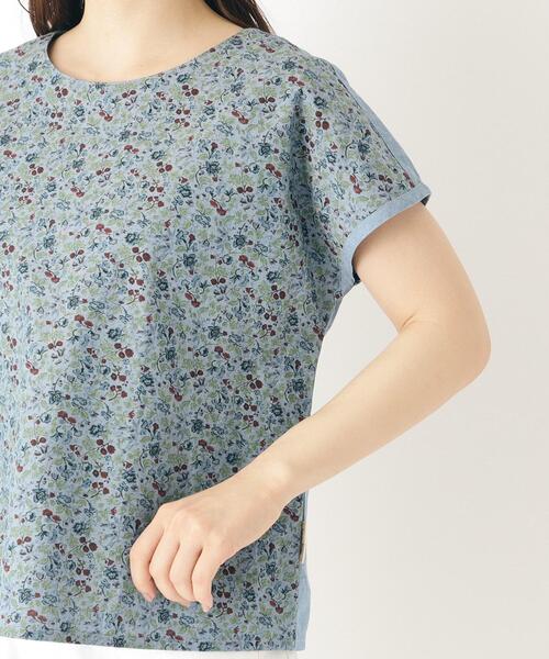 LAURA ASHLEY（ローラアシュレイ） ブラウス シャツ 半袖 「コットン 