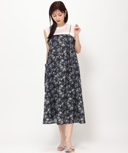 MISCH MASCH ワンピース 2024春夏新作エンボスプリントキャミ