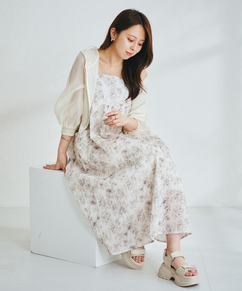 ミスJのワンピースとジャケット♡ MISCH MASCH ワンピース 2024春夏新作エンボスプリントキャミ